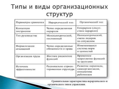 Организационные проблемы управляющих структур