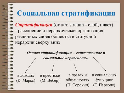 Социальная стратификация