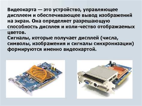 Видеокарта для отображения изображений