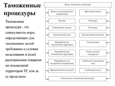 Виды и особенности таможенных процедур