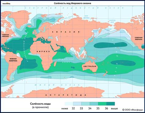 Влияние рек и океанов на соленость морской воды