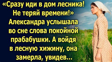 Воспоминания о прошлом: погружение в дом прабабушки во сне