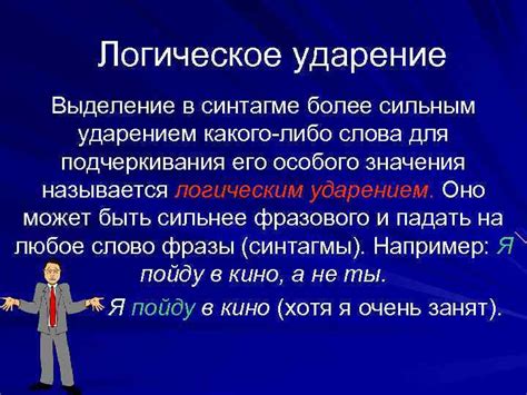 Выделение ударением нестандартного произношения