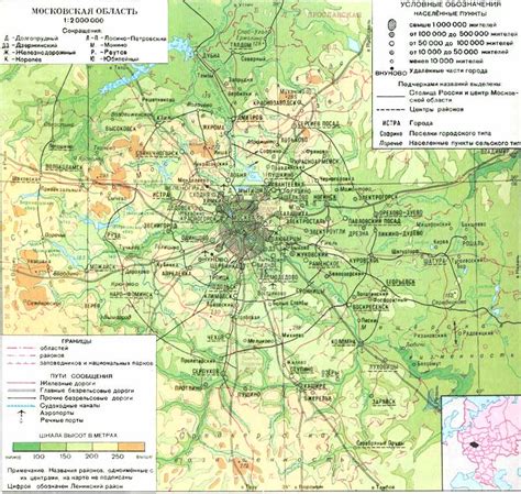 Географическое положение Московской области