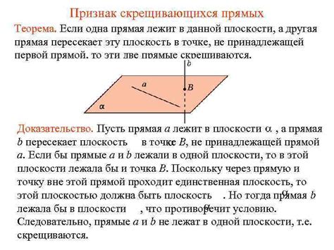 Геометрическое определение скрещивающихся прямых