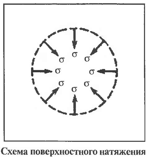 Действие поверхностного натяжения