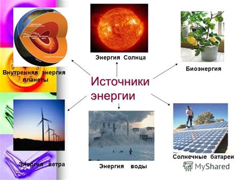 Естественные источники энергии для школьников