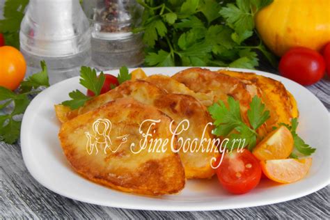 Жареные патиссоны с мясом и овощами