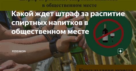 Законодательные нормы, регулирующие штрафы за распитие спиртных напитков