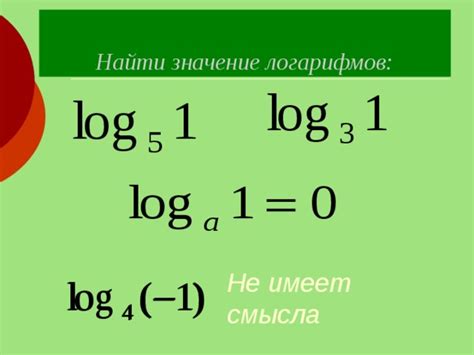 Значение логарифмов