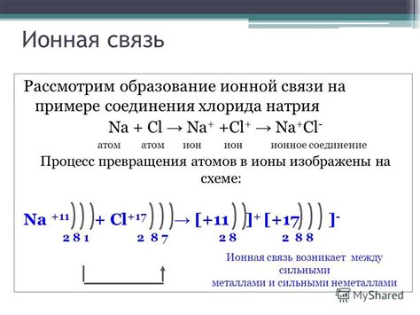 Ионная связь: особенности и примеры