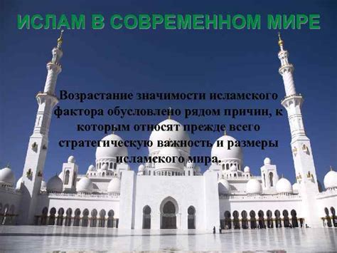 Ислам в современном мире