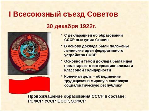 История создания СССР