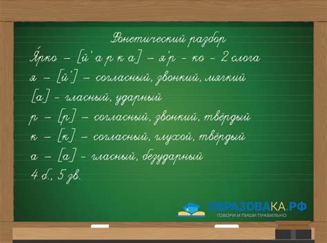 Какие буквы содержит слово "ярко"?