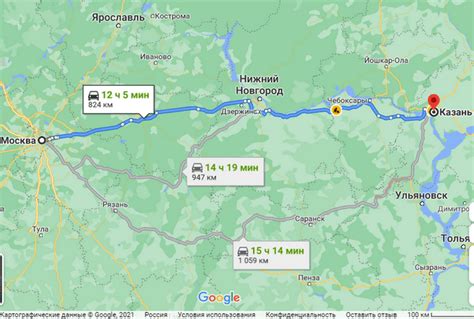 Как добраться от Вятских Полян до Казани на автомобиле