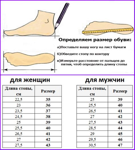 Как правильно измерить длину стопы?