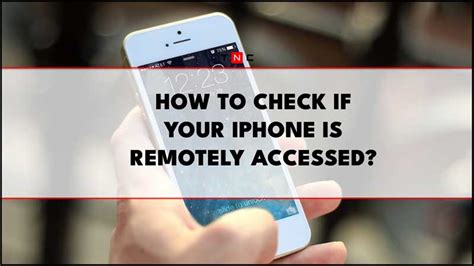 Как распознать удаленный доступ к iPhone?