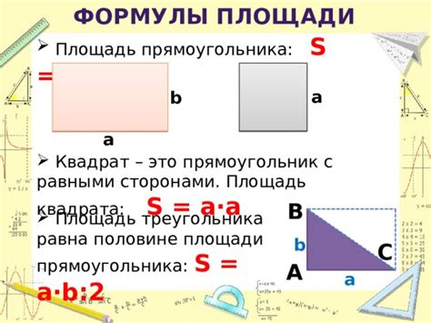 Как рассчитать площадь квадрата?