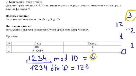 Как узнать количество нулей в любом большом числе?