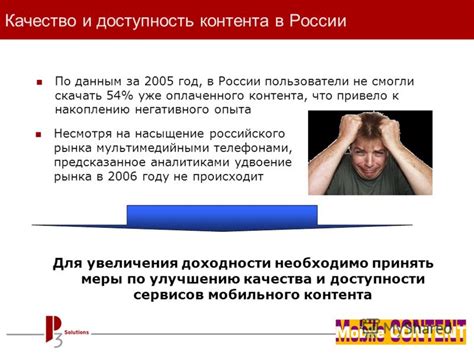 Качество и доступность контента