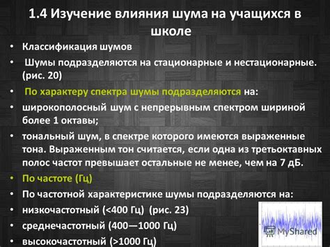 Классификация акустического шума