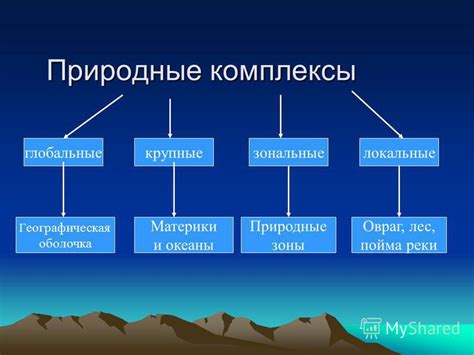 Классификация природных комплексов