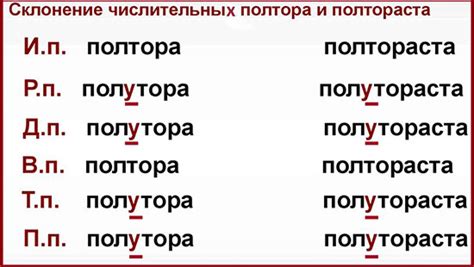 Когда пишется "полутора"