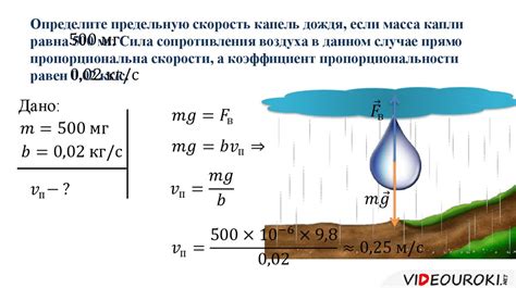 Масса и падение капель дождя: открытия науки о весе осадков