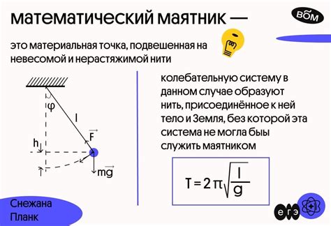 Математический маятник: независимость от массы