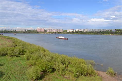 Местоположение и границы реки Томь