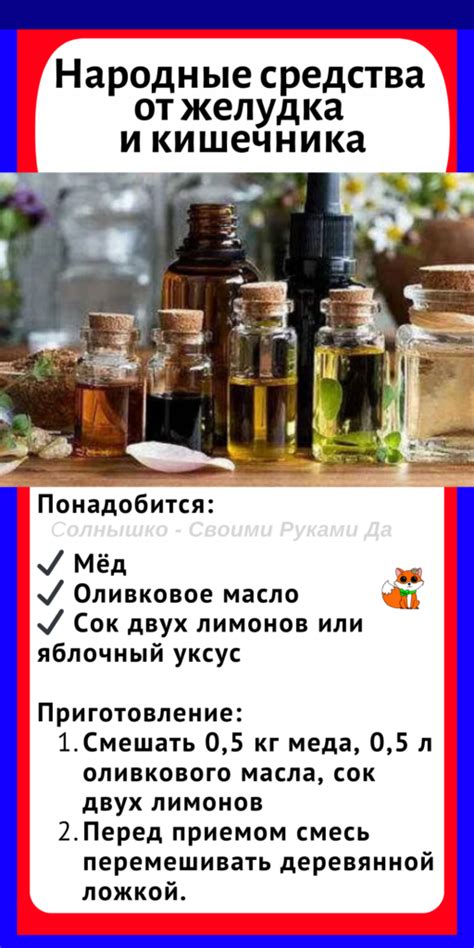 Народные средства от болезней желудка