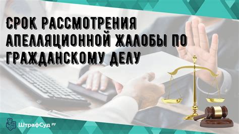 Нарушение сроков рассмотрения апелляционной жалобы