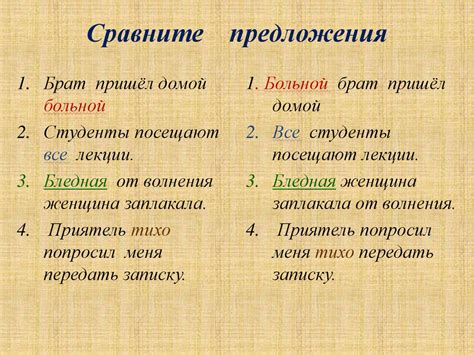 Обратный порядок слов в русском языке: особенности и примеры