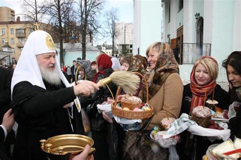 Освещение в церкви на Пасху