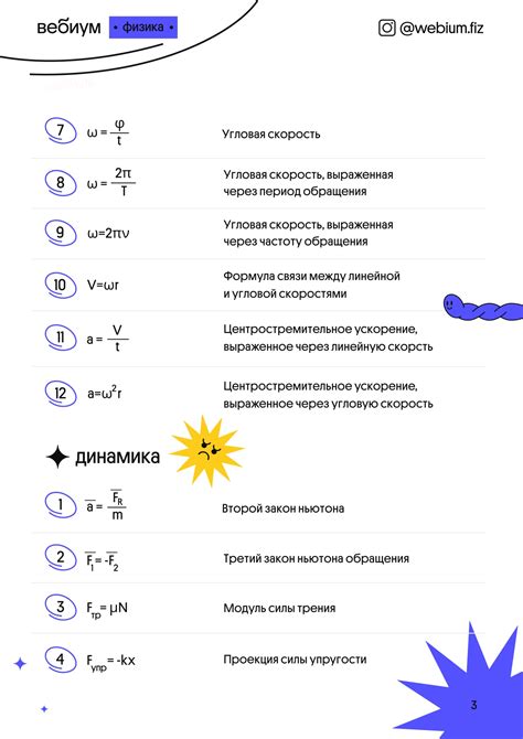 Основные компоненты физики