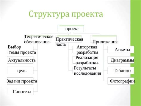 Основные направления учебного проекта