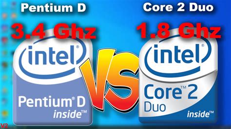 Основные отличия процессоров Pentium и Pentium Core 2