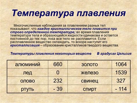 Особенности вычисления температуры рекристаллизации различных металлов