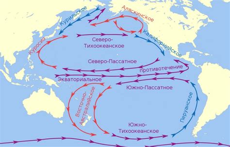 Отсутствие волн и штилей на Тихом океане