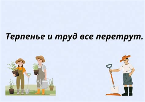 О чем говорит пословица "терпение и труд все перетрут"