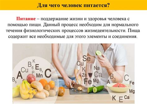 Питательные вещества в составе продукта