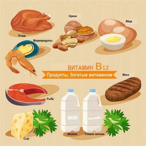 Пищевые продукты с высоким содержанием железа и витамина В