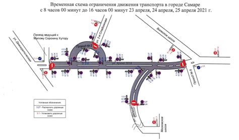 Плановые ограничения движения