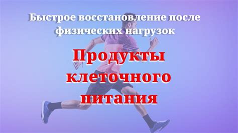 Повышение выносливости и восстановление здоровья