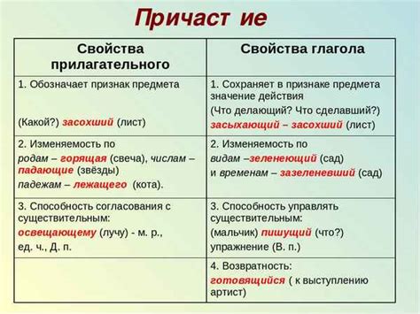 Понятие и особенности причастия