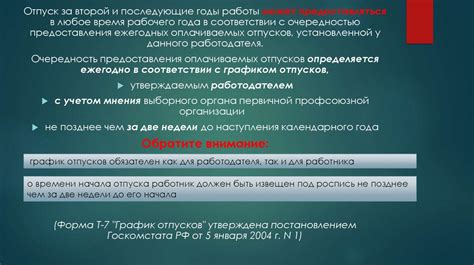 Порядок предоставления отпусков сотрудникам