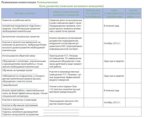 Последующие действия и план развития