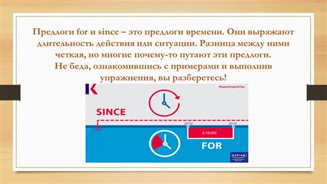 Предлоги в сочетании со since и for