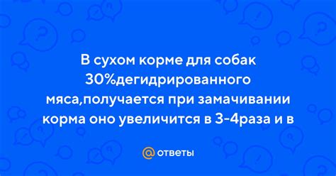 Преимущества дегидрированного мяса в корме для собак