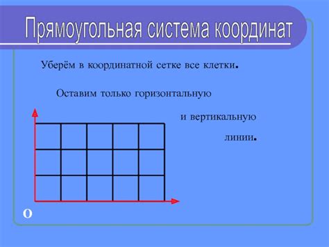 Применение вертикальных линий в координатной сетке